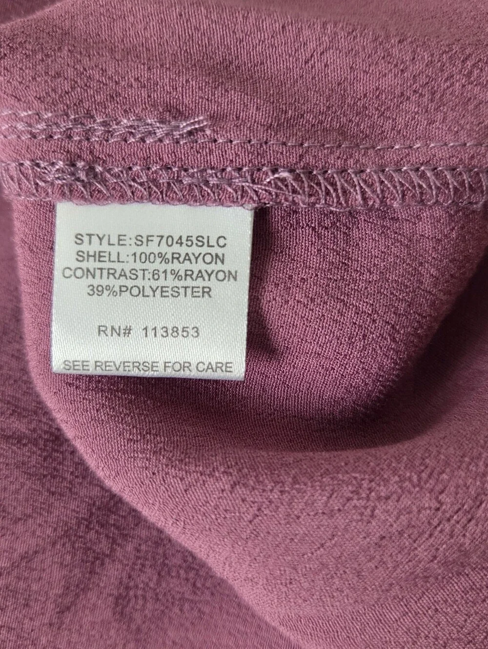 NWT 41 Hawthorne Sleeveless Sheer Blouse Large- Plum Button Up - Picture 7 of 8